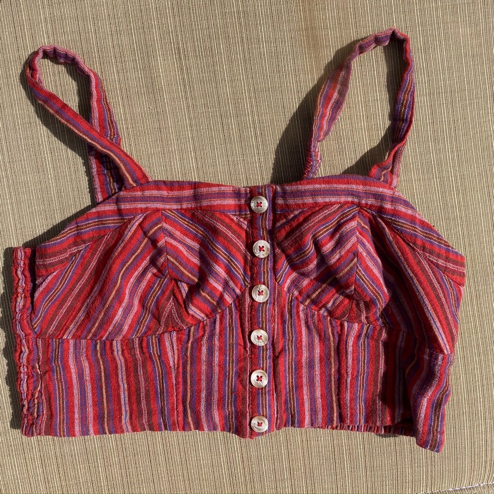 Cropped Striped Top